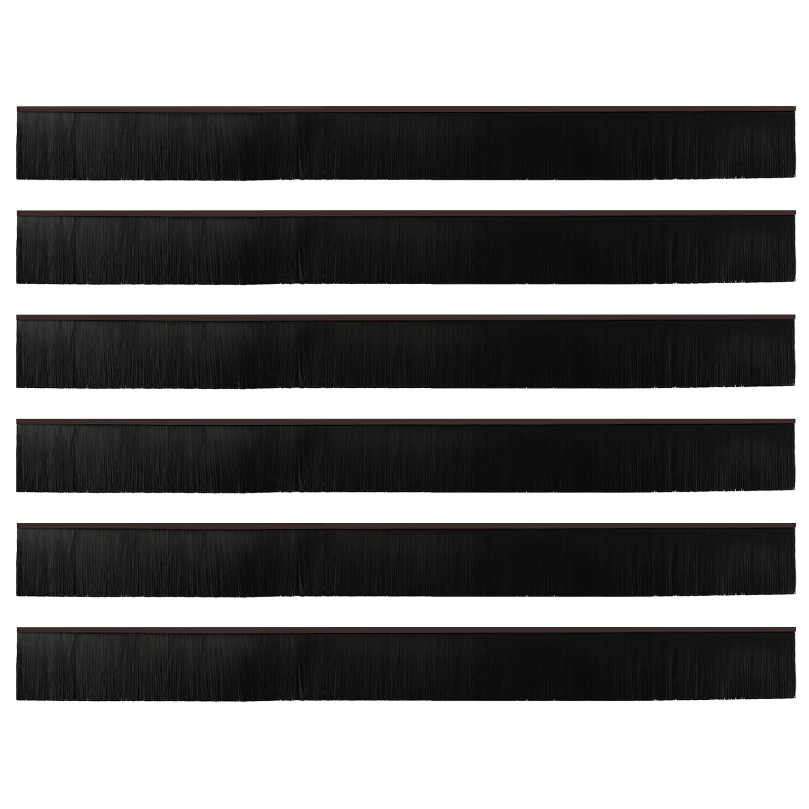 Samoljepljivi pečati za vrata 6 pcs Smeđa 100 cm