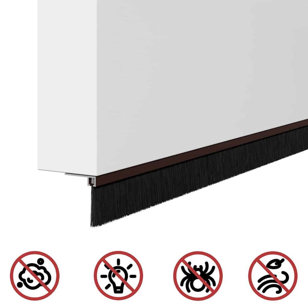 Samoljepljivi pečati za vrata 12 pcs Smeđa 100 cm