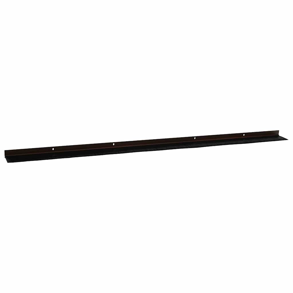 Držač četke za vrata 2 pcs Smeđa 100 cm Aluminijski legura