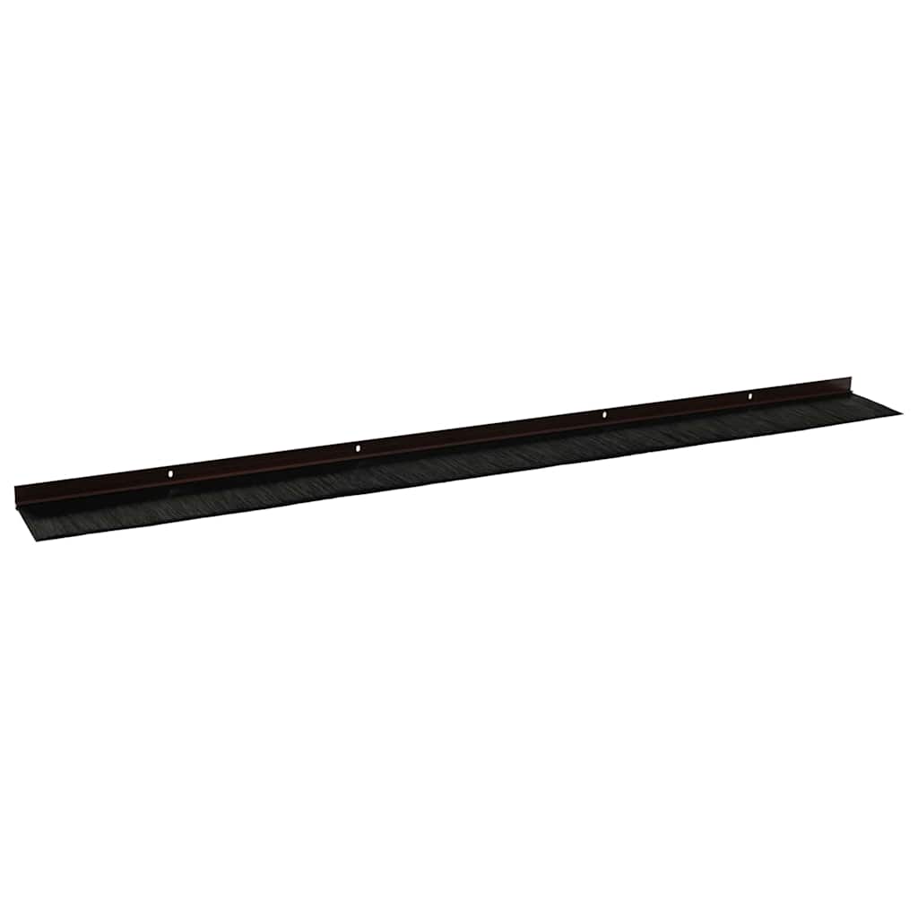 Držač četke za vrata 6 pcs Smeđa 100 cm Aluminijski legura