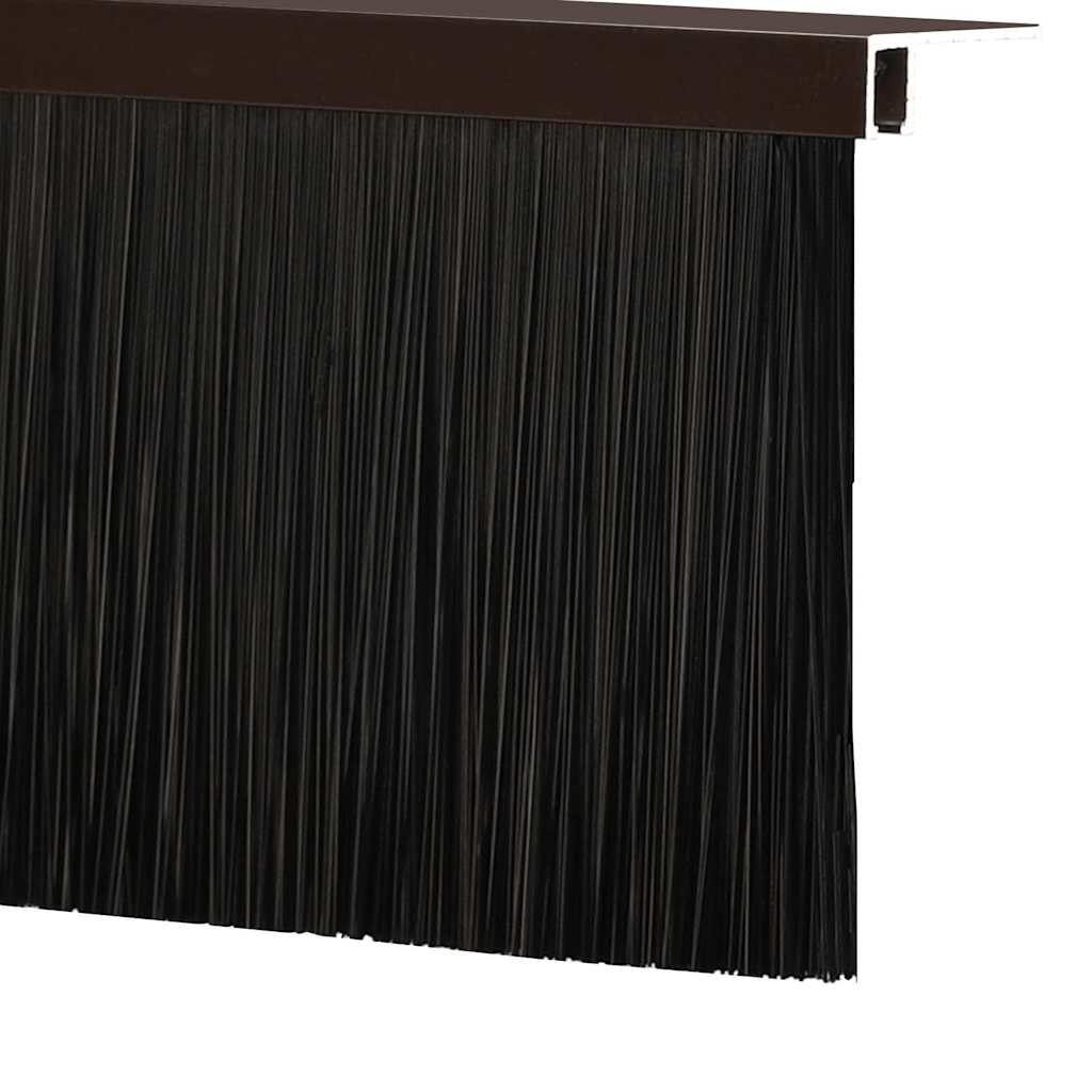 Držač četke za vrata 12 pcs Smeđa 100 cm Aluminijski legura