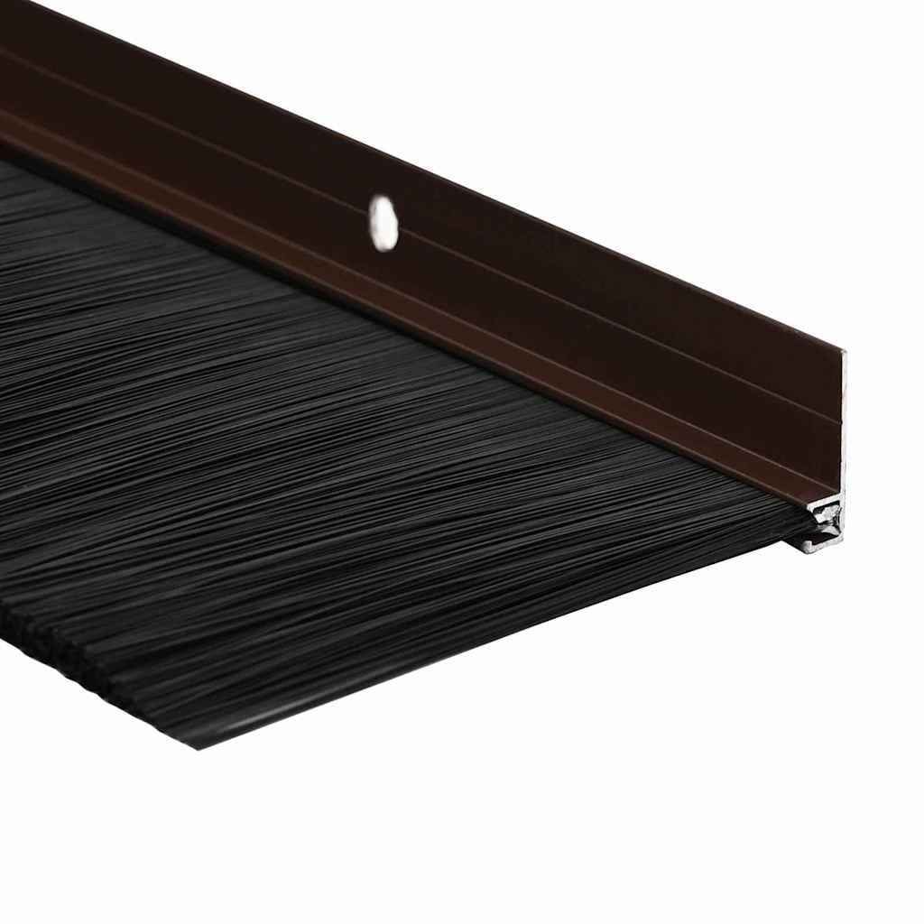 Držač četke za vrata 12 pcs Smeđa 100 cm Aluminijski legura