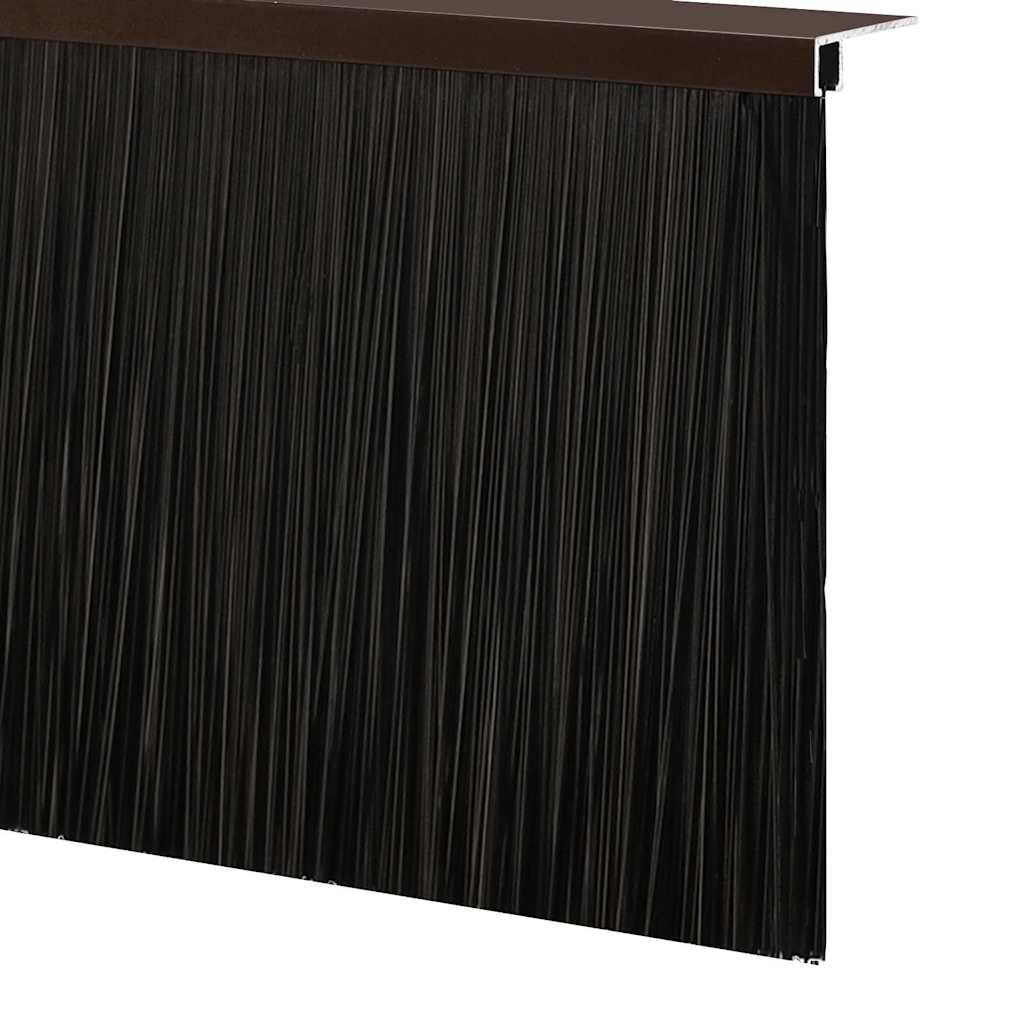 Držač četke za vrata 12 pcs Smeđa 100 cm Aluminijski legura