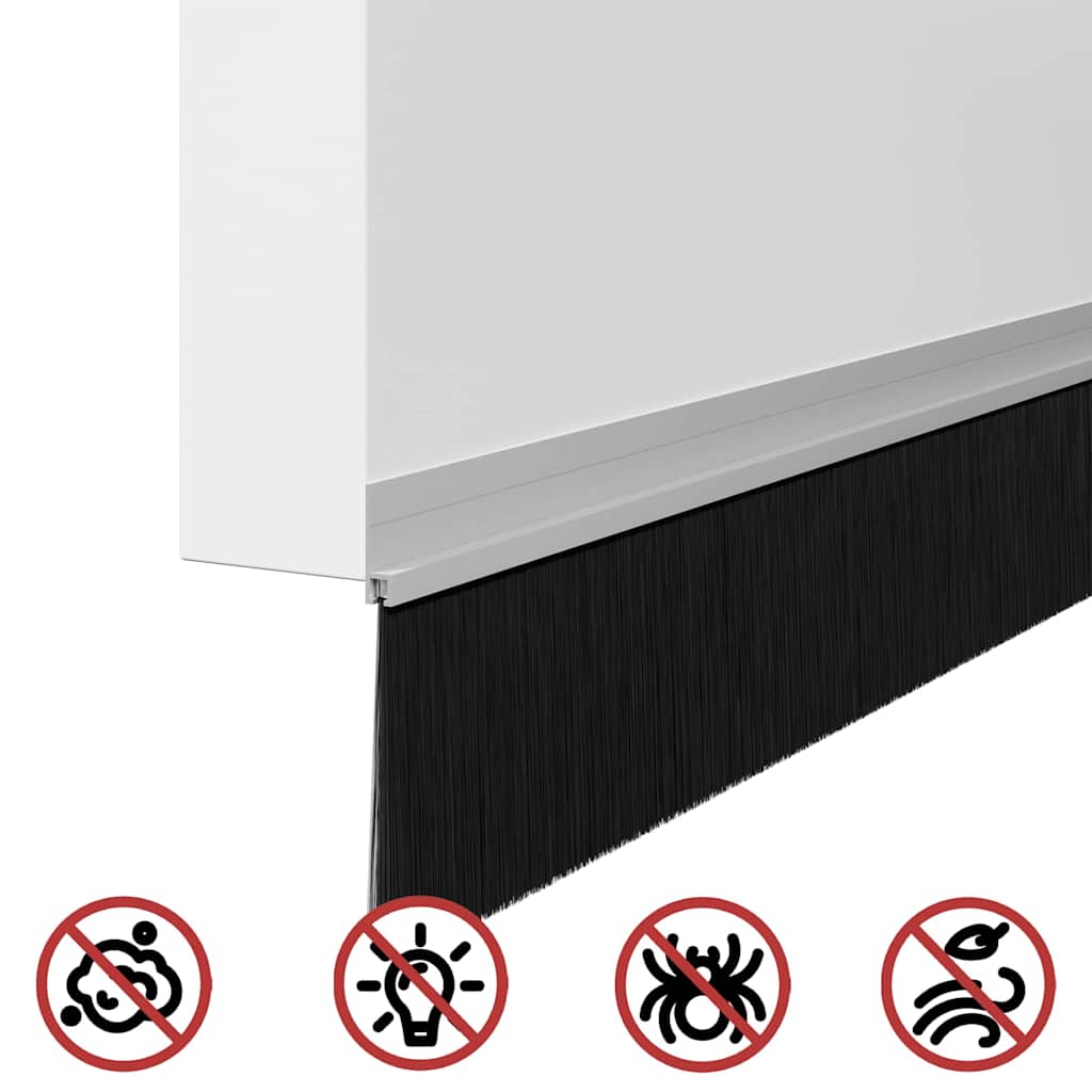 Samoljepljivi pečati za vrata 6 pcs Srebrno 100 cm