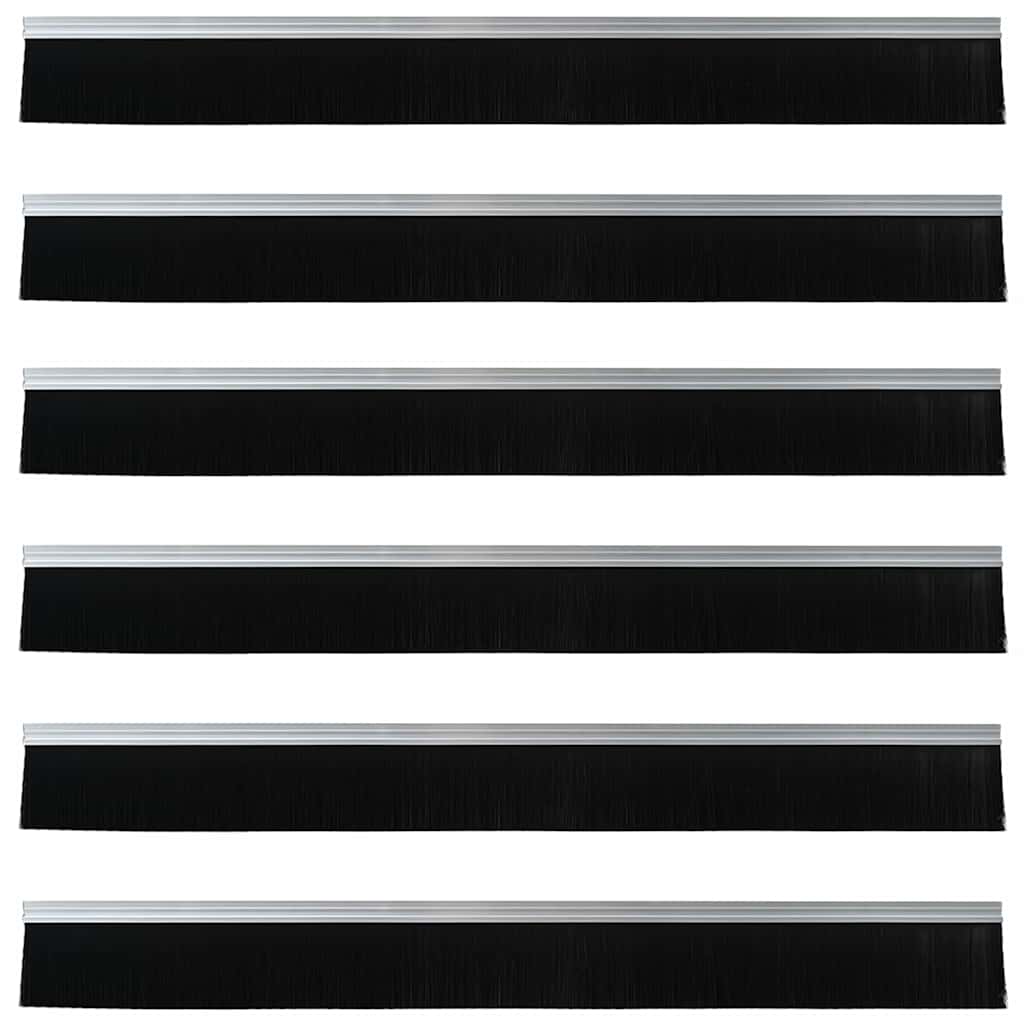 Samoljepljivi pečati za vrata 6 pcs Srebrno 100 cm