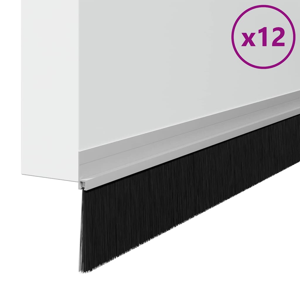 Samoljepljivi pečati za vrata 12 pcs Srebrno 100 cm