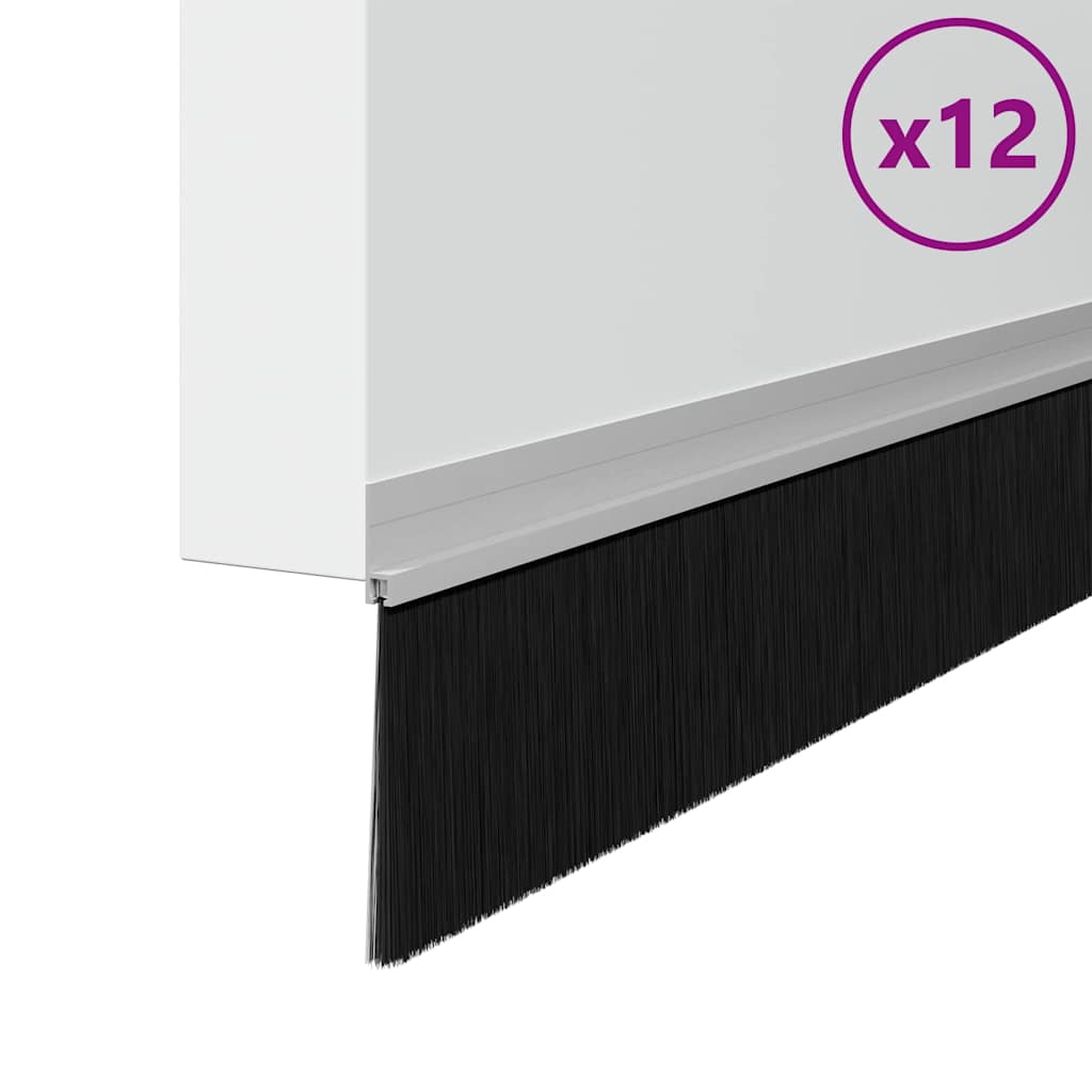 Samoljepljivi pečati za vrata 12 pcs Srebrno 100 cm