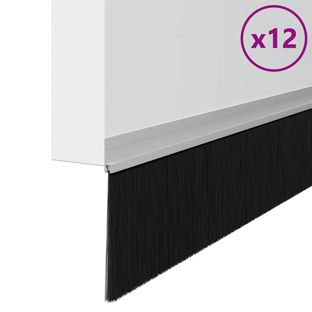 Samoljepljivi pečati za vrata 12 pcs Srebrno 100 cm