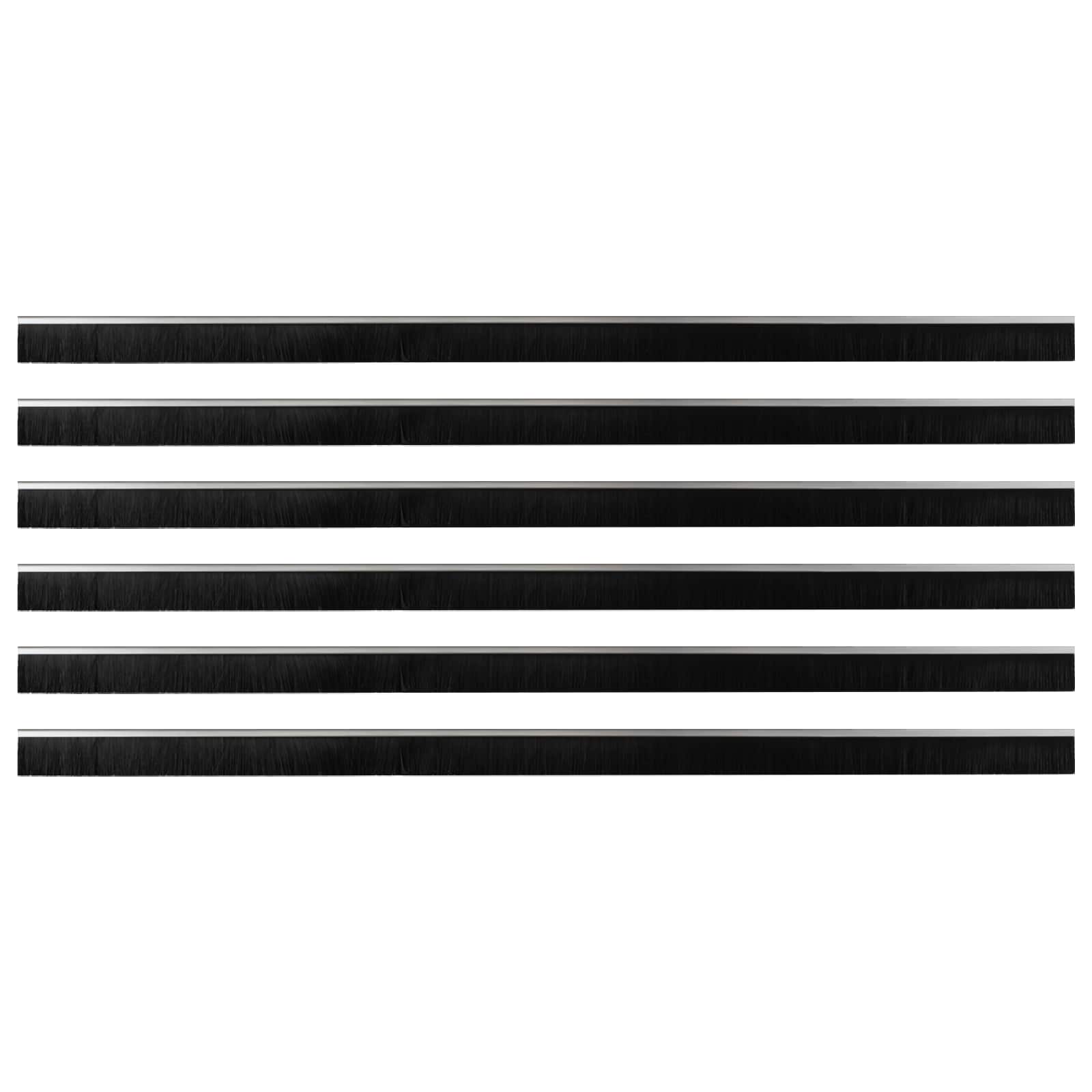 Samoljepljivi pečati za vrata 6 pcs Srebrno 100 cm