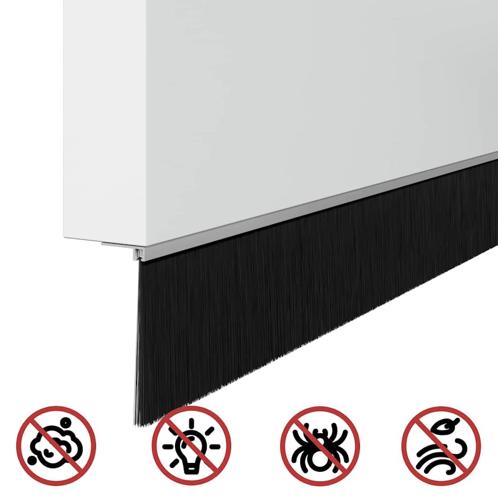 Samoljepljivi pečati za vrata 12 pcs Srebrno 100 cm