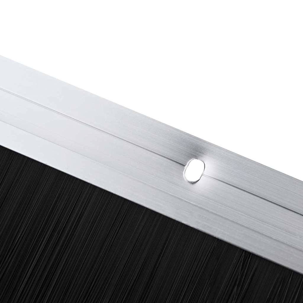 Držač četke za vrata 2 kom. Srebrna 100 cm Aluminijski legura