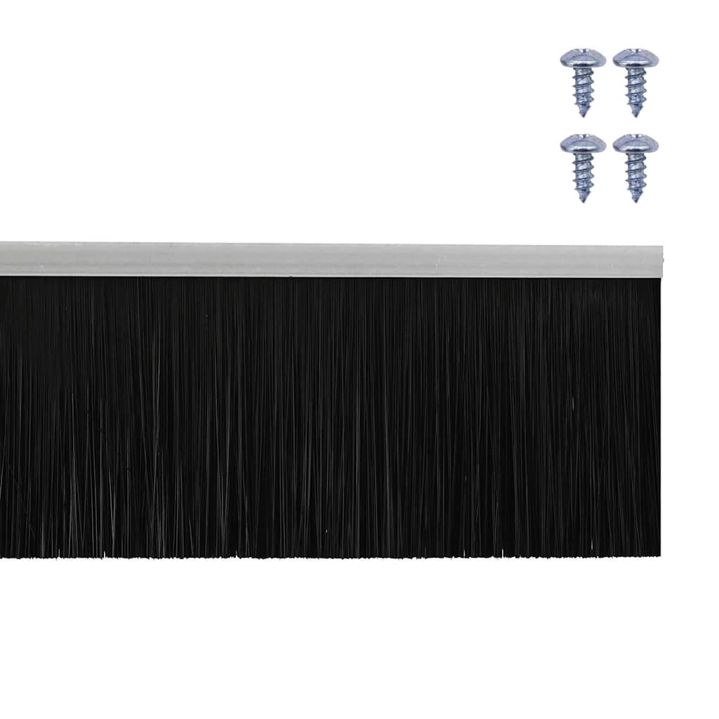 Držač četke za vrata 6 pcs Srebrno 100 cm Aluminijski legura