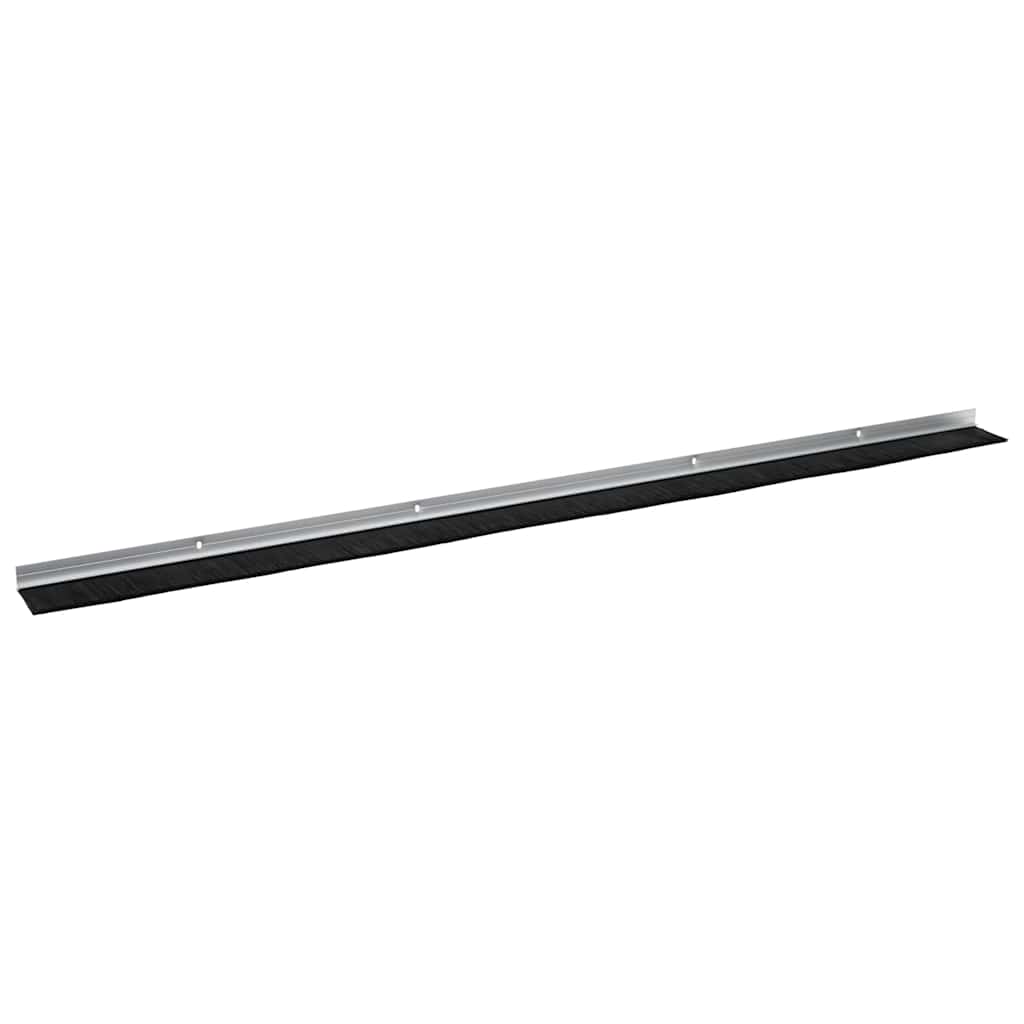 Držač četke za vrata 6 pcs Srebrno 100 cm Aluminijski legura