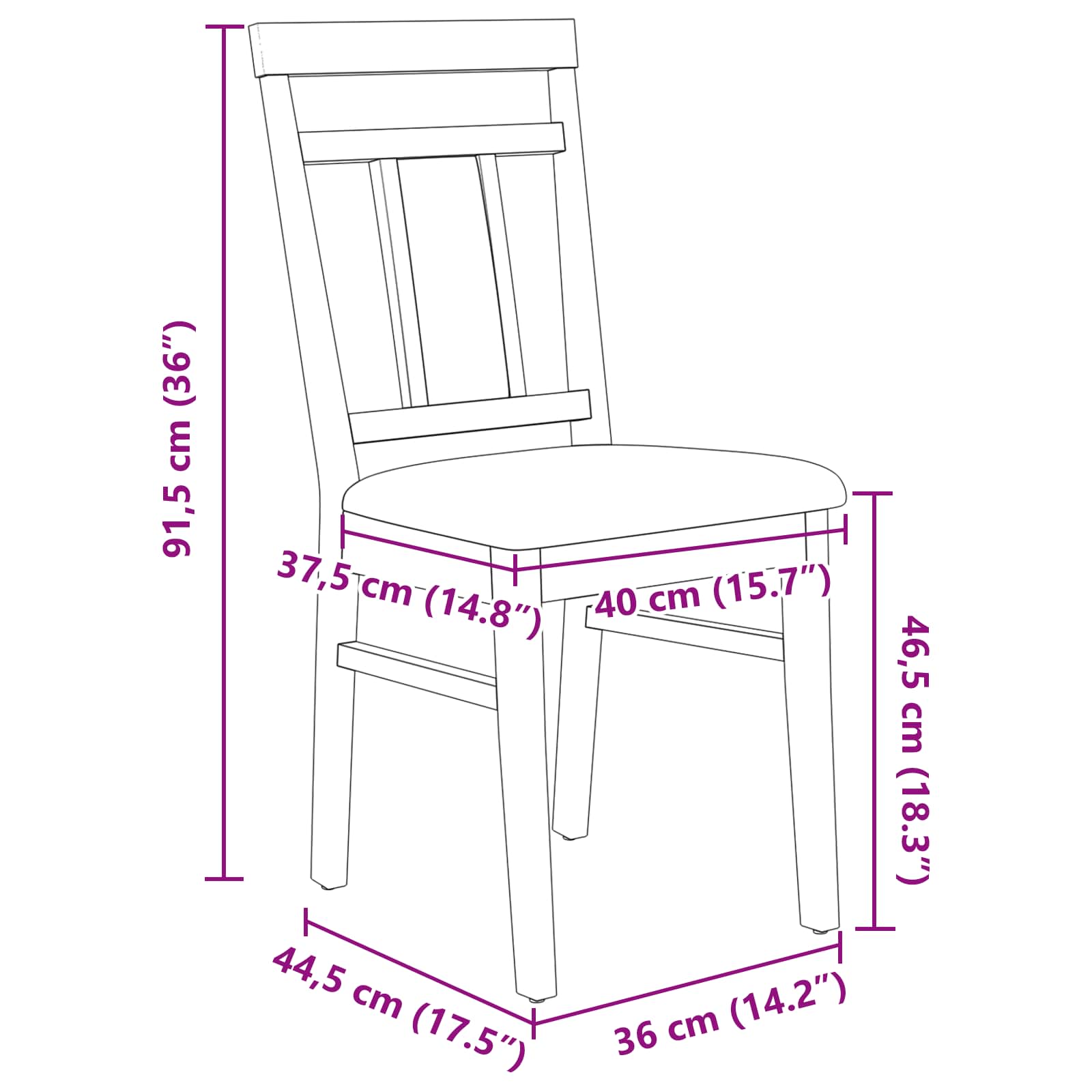 Stolac za blagovanje 2 pcs Bijela i siva Čvrsto drvo od gume