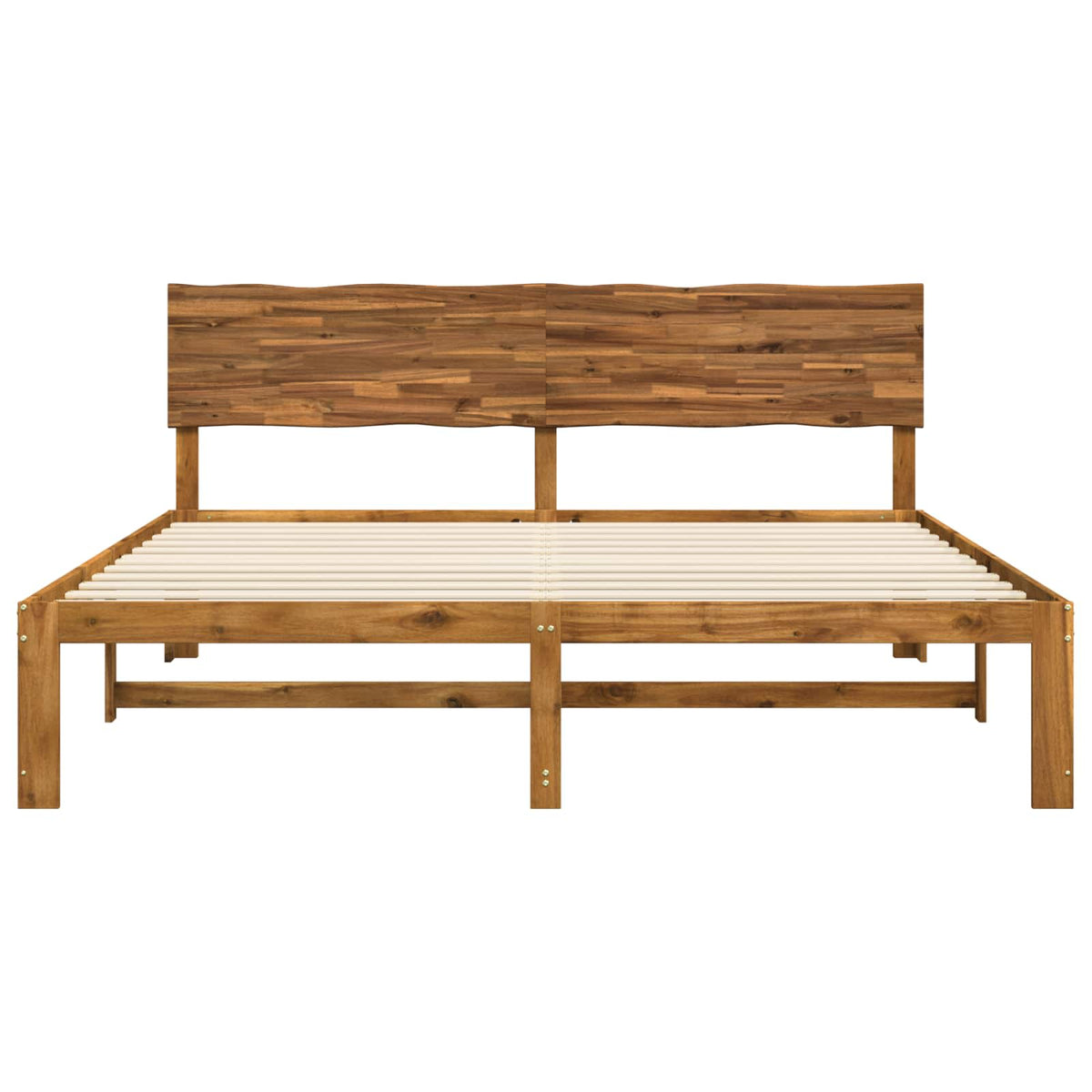 Krevetni okvir s uzglavljem ROSTOCK Prirodna 200 x 200 cm
