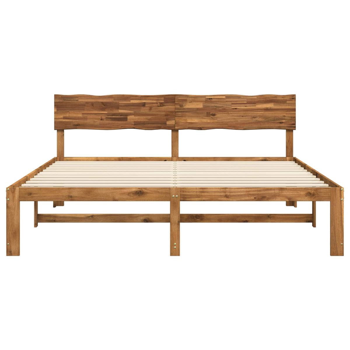Krevetni okvir s uzglavljem ROSTOCK Prirodna 200 x 200 cm
