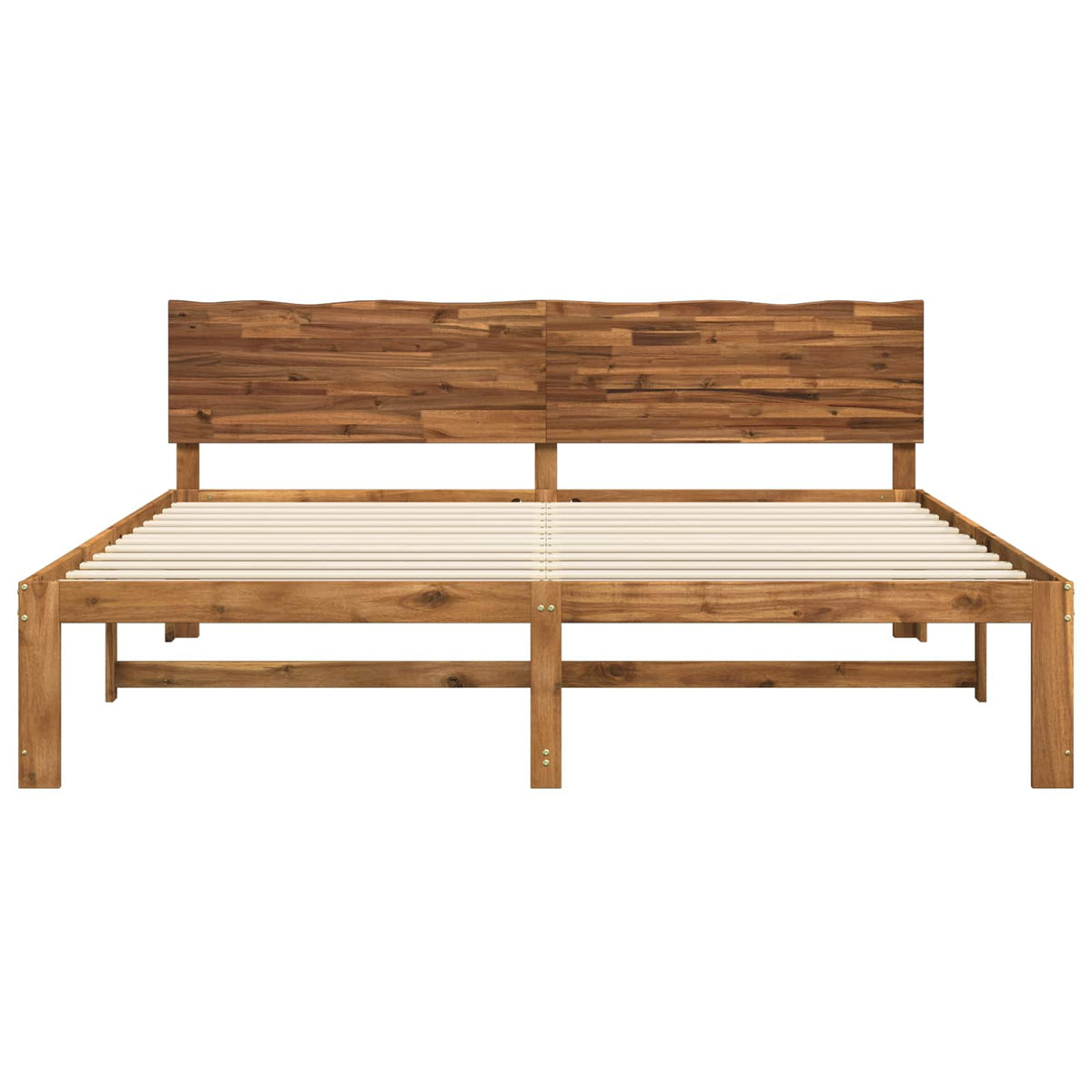 Krevetni okvir s uzglavljem ROSTOCK Prirodna 200 x 200 cm