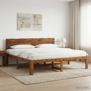 Krevetni okvir s uzglavljem ROSTOCK Prirodna 193 x 203 cm