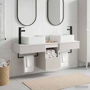 Set ormarića za kupaonicu 3 kom. Bijela 53 x 35 x 39 cm