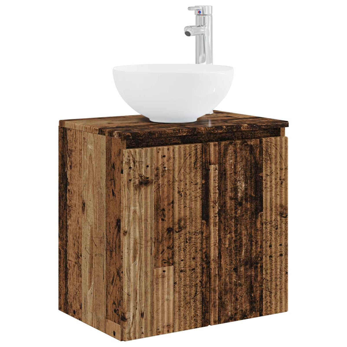 Set ormarića za kupaonicu 3 kom. Staro drvo 49,5 x 35 x 63 cm