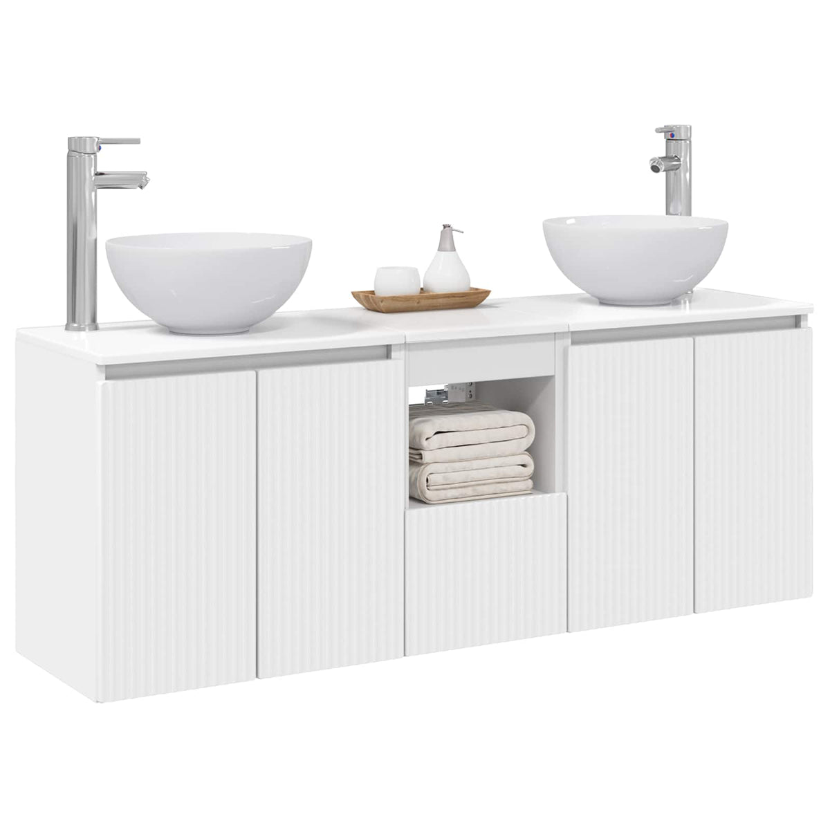 Set ormarića za kupaonicu 3 kom. Bijela 49,5 x 41 x 64,5 cm