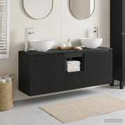 Set ormarića za kupaonicu 3 kom. Crna 49,5 x 41 x 64,5 cm
