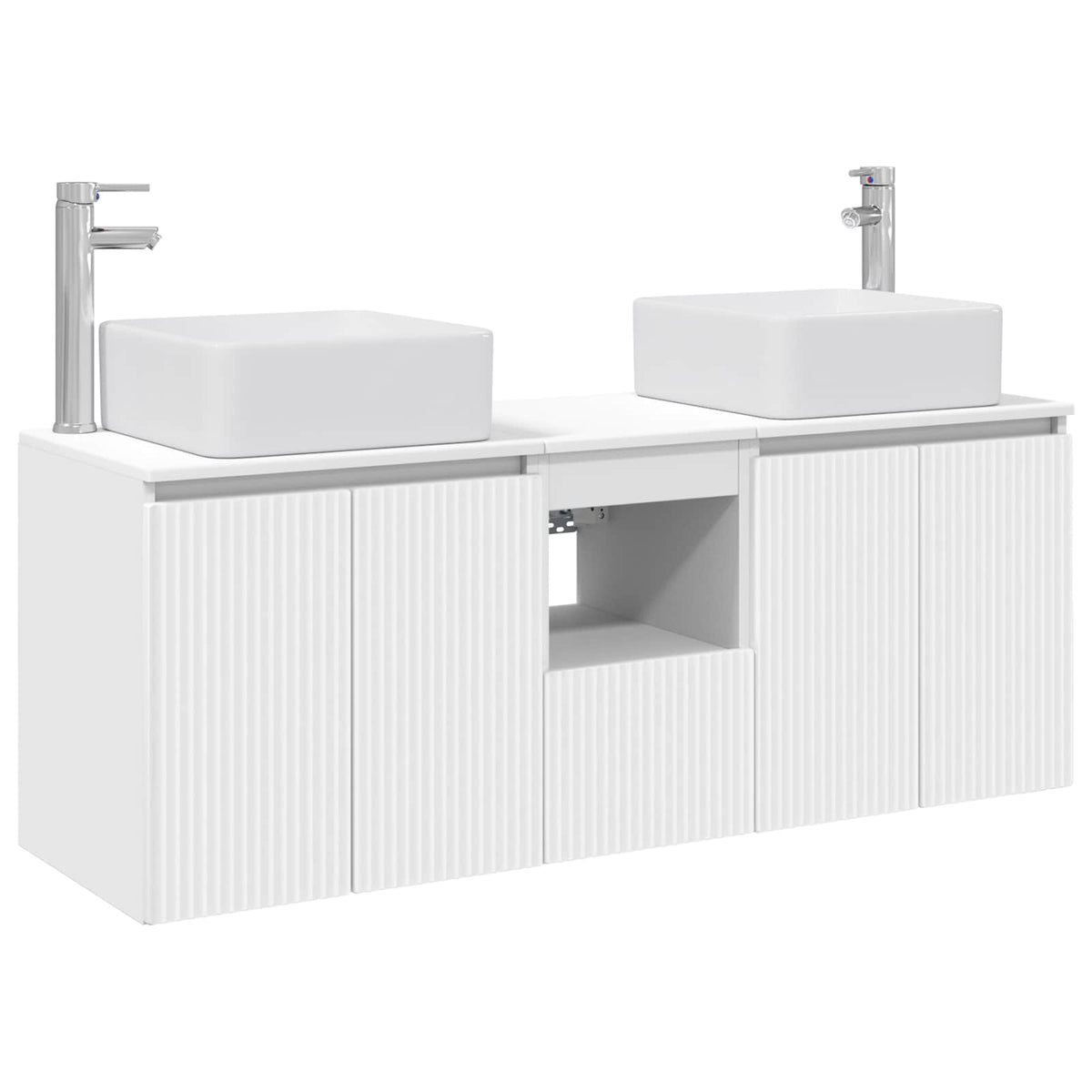 Set ormarića za kupaonicu 3 kom. Bijela 49,5 x 41 x 63 cm