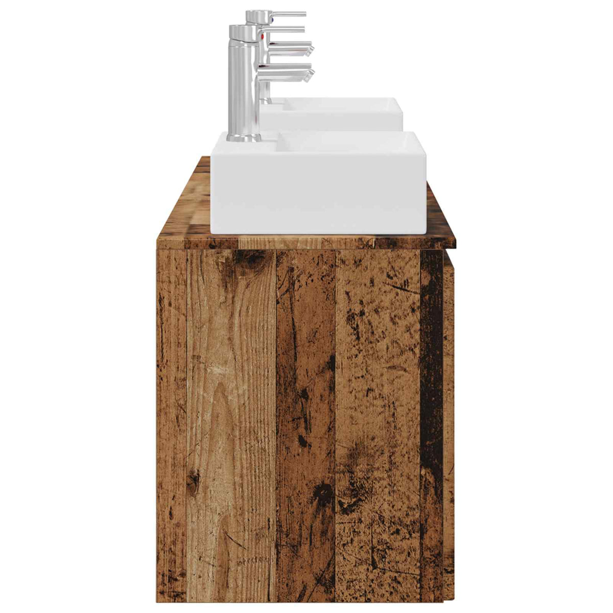 Set ormarića za kupaonicu 3 kom. Staro drvo 49,5 x 41 x 62,5 cm