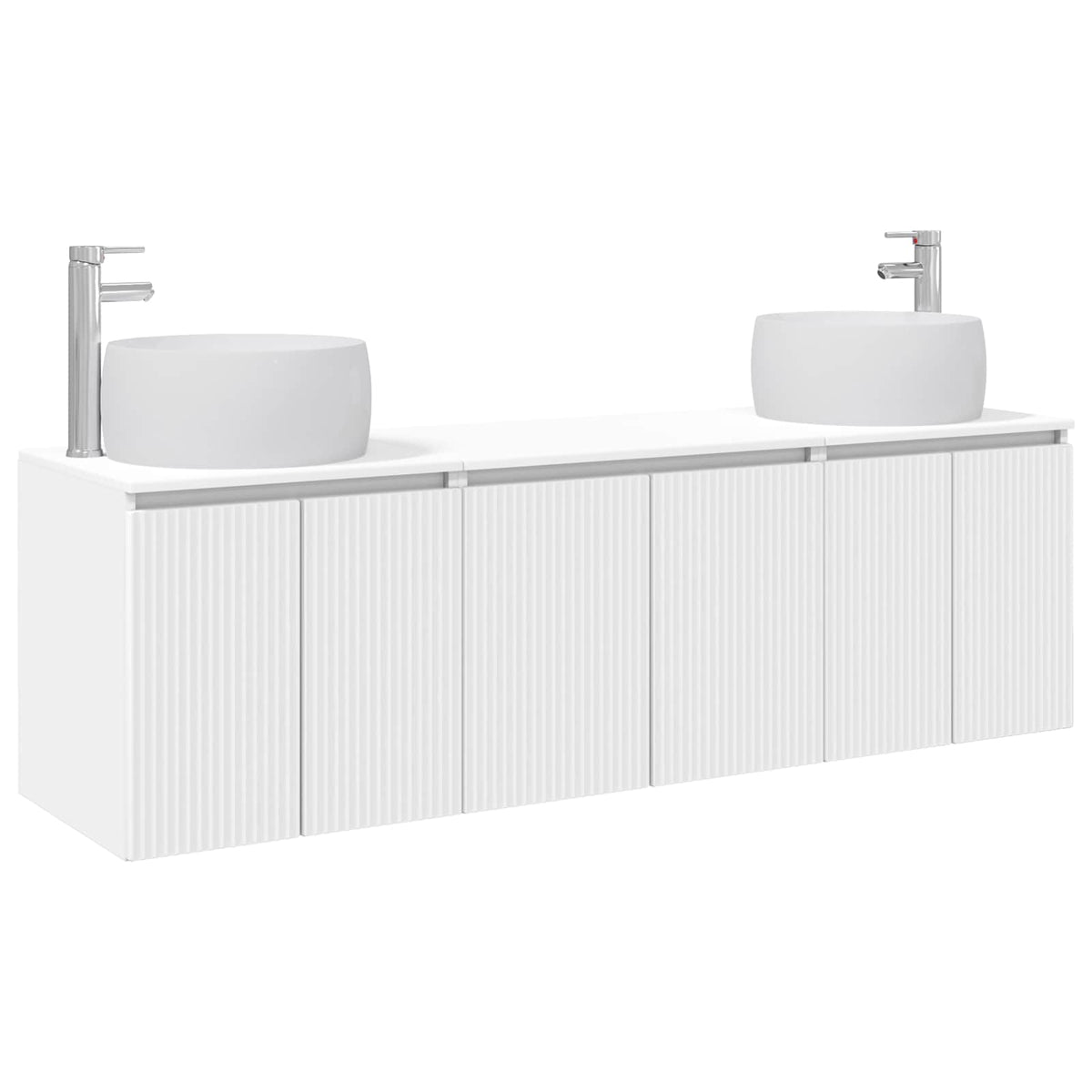 Set ormarića za kupaonicu 3 kom. Bijela 49,5 x 44,5 x 66 cm
