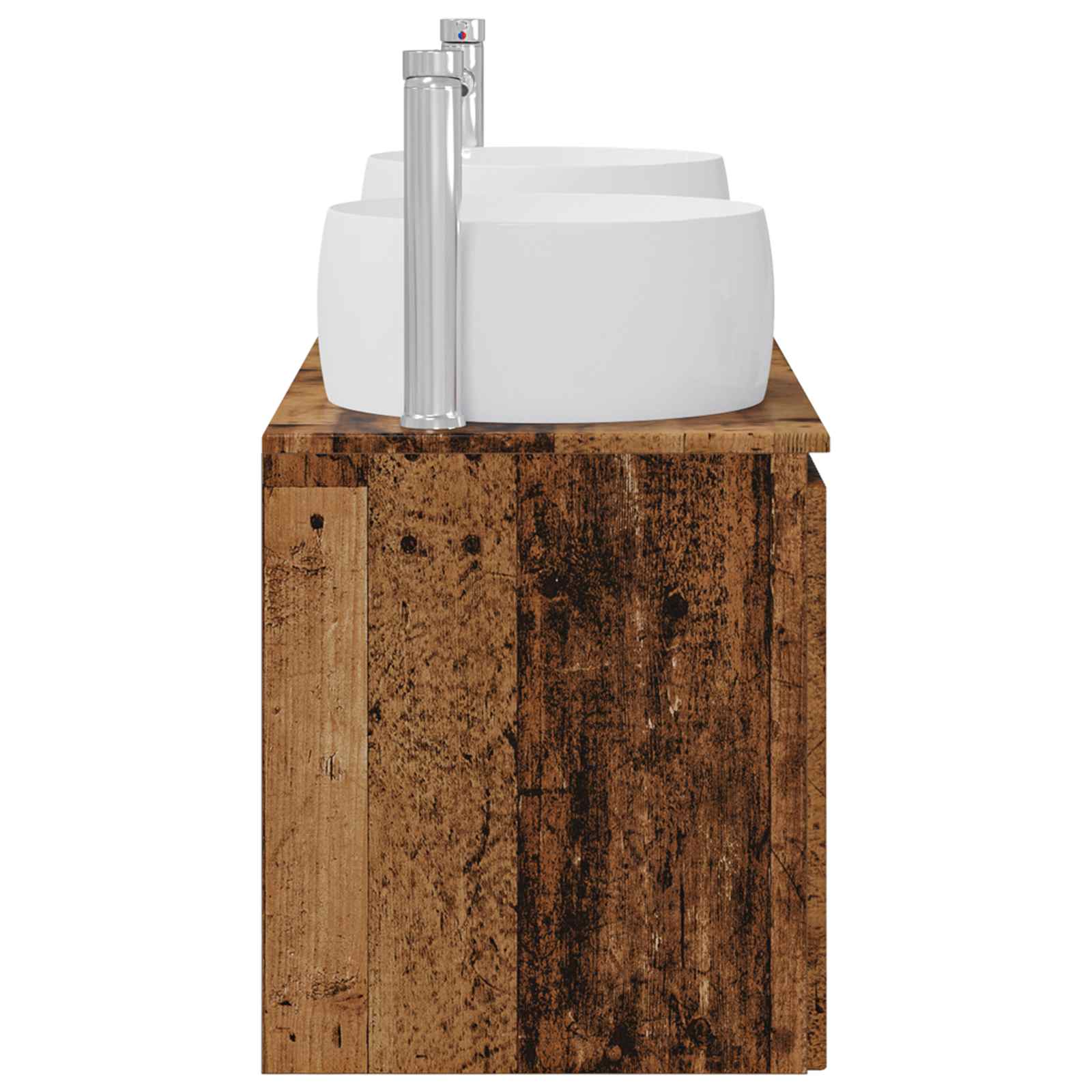 Set ormarića za kupaonicu 3 kom. Staro drvo 49,5 x 44,5 x 66 cm