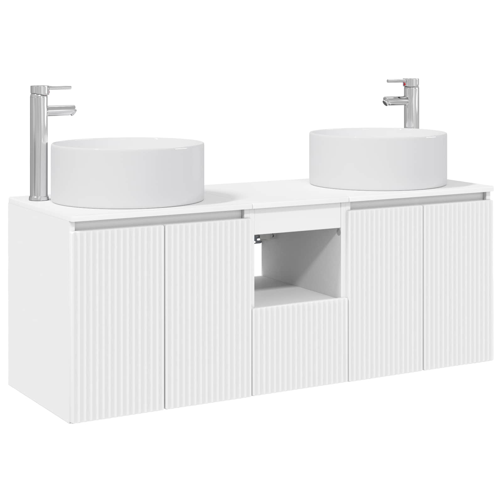 Set ormarića za kupaonicu 3 kom. Bijela 49,5 x 44,5 x 65,5 cm
