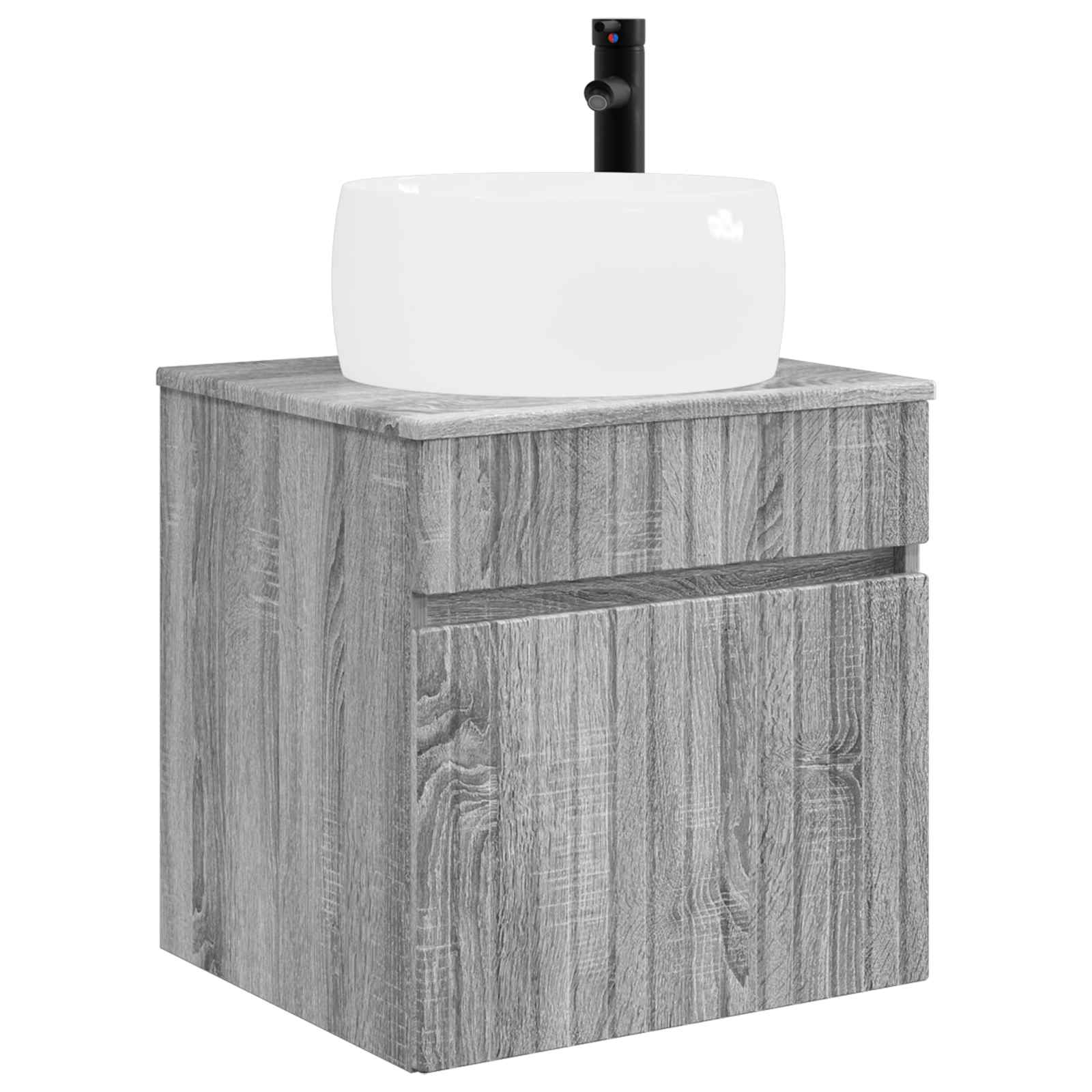 Set ormarića za kupaonicu 3 kom. Siva Sonoma 49 x 44,5 x 66 cm