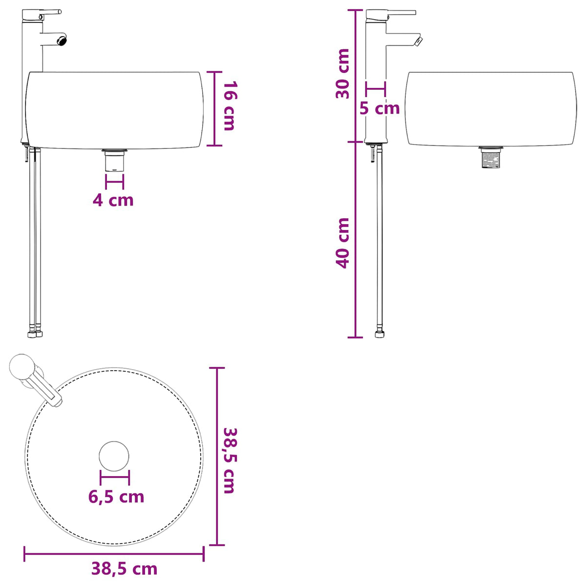 Set ormarića za kupaonicu 3 kom. Staro drvo 49 x 44,5 x 66 cm