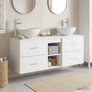 Set ormarića za kupaonicu 3 kom. Bijela 49,5 x 35 x 63 cm