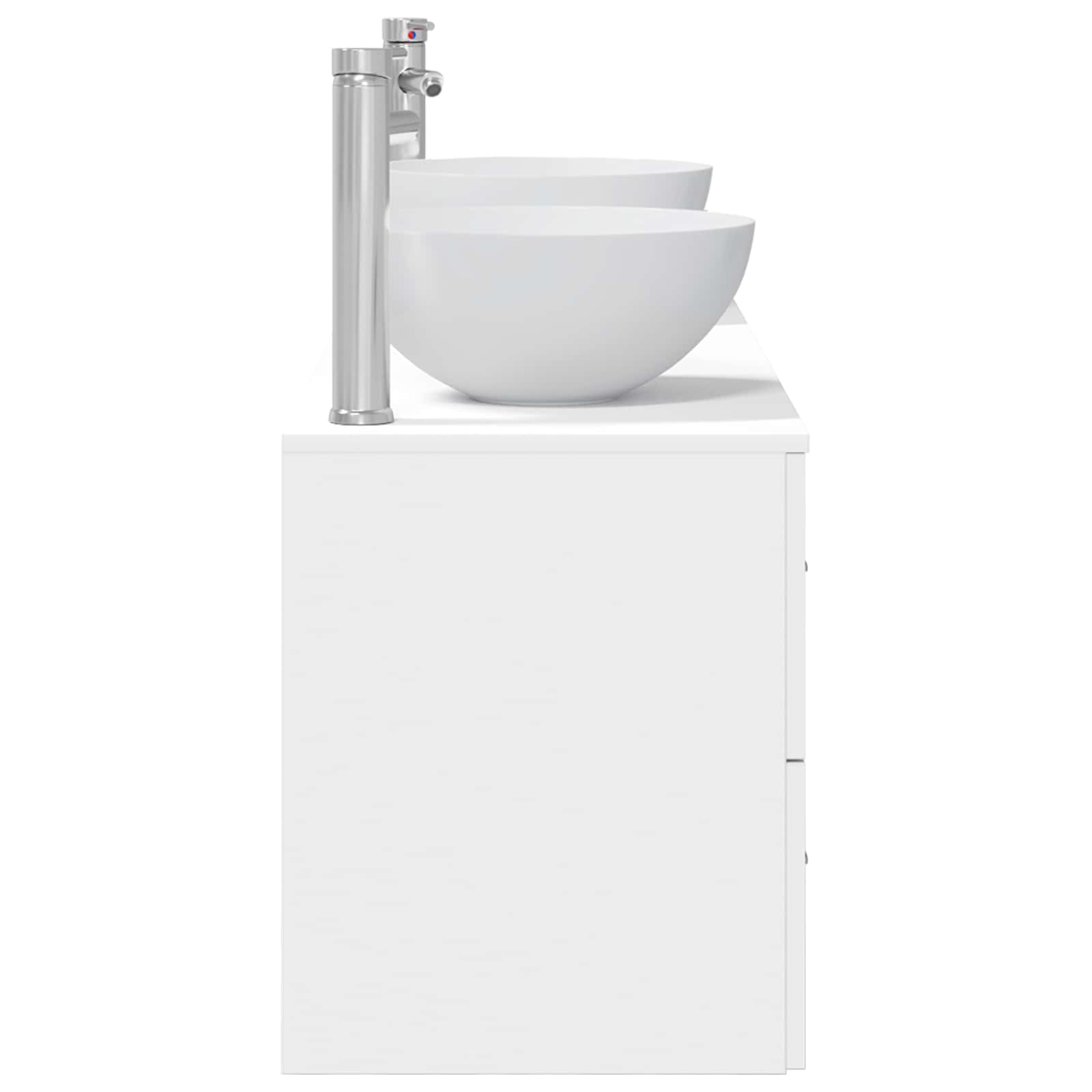 Set ormarića za kupaonicu 3 kom. Bijela 49,5 x 35 x 63 cm