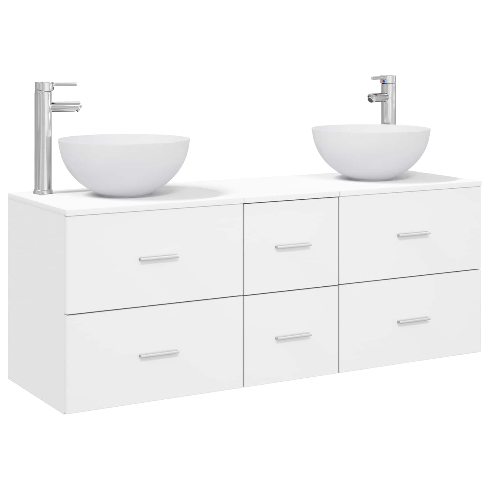 Set ormarića za kupaonicu 3 kom. Bijela 49,5 x 35 x 63 cm