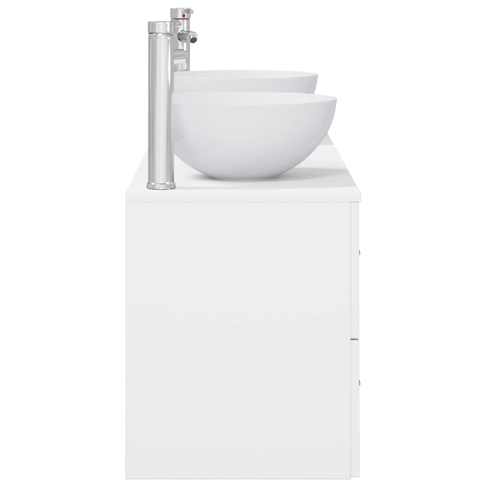 Set ormarića za kupaonicu 3 kom. Bijela 49,5 x 35 x 63 cm