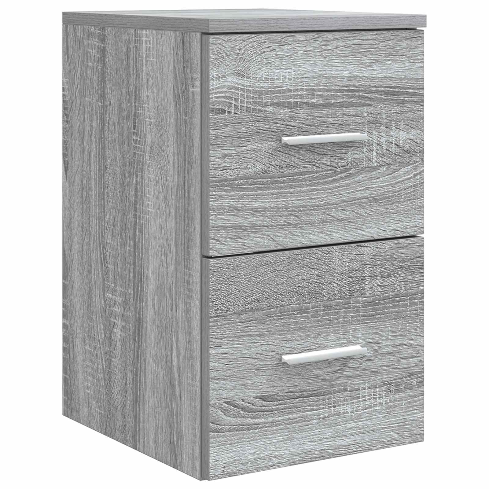 Set ormarića za kupaonicu 3 kom. Siva Sonoma 49,5 x 35 x 63 cm