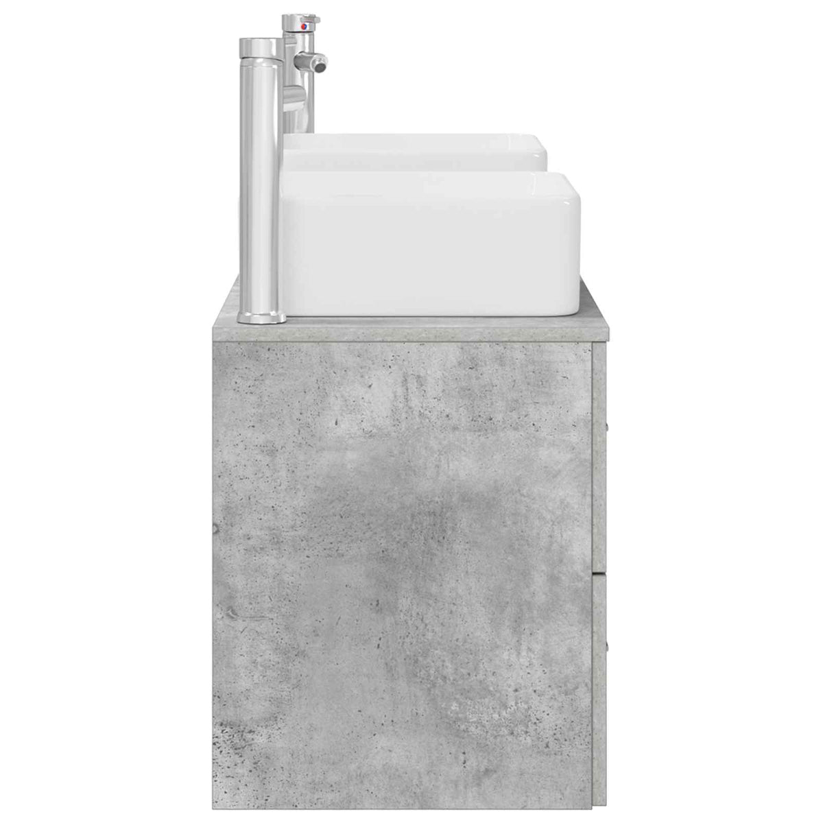 Set ormarića za kupaonicu 3 kom. Betonska siva 49,5 x 41 x 63 cm