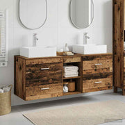 Set ormarića za kupaonicu 3 kom. Staro drvo 49,5 x 41 x 62,5 cm