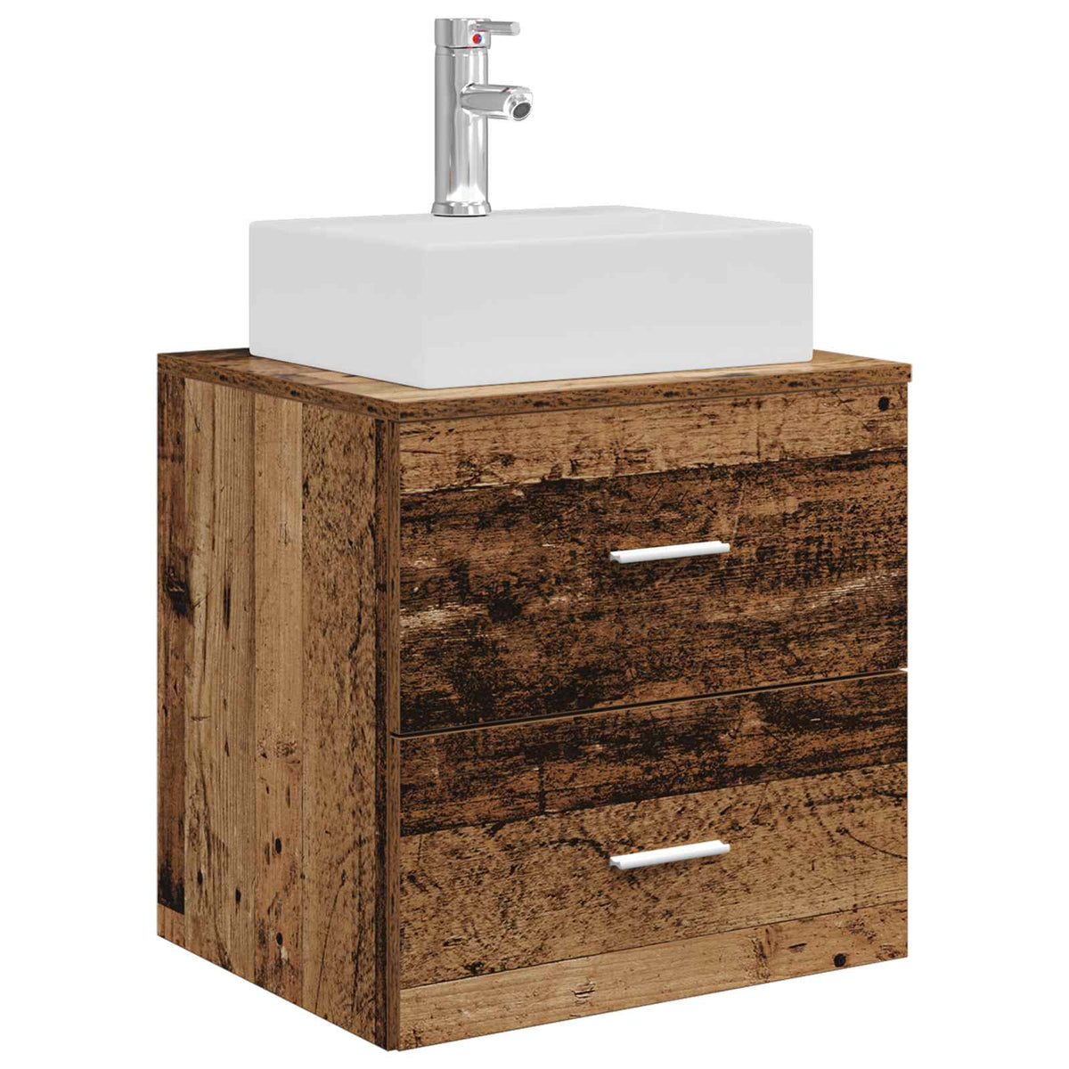 Set ormarića za kupaonicu 3 kom. Staro drvo 49,5 x 41 x 62,5 cm