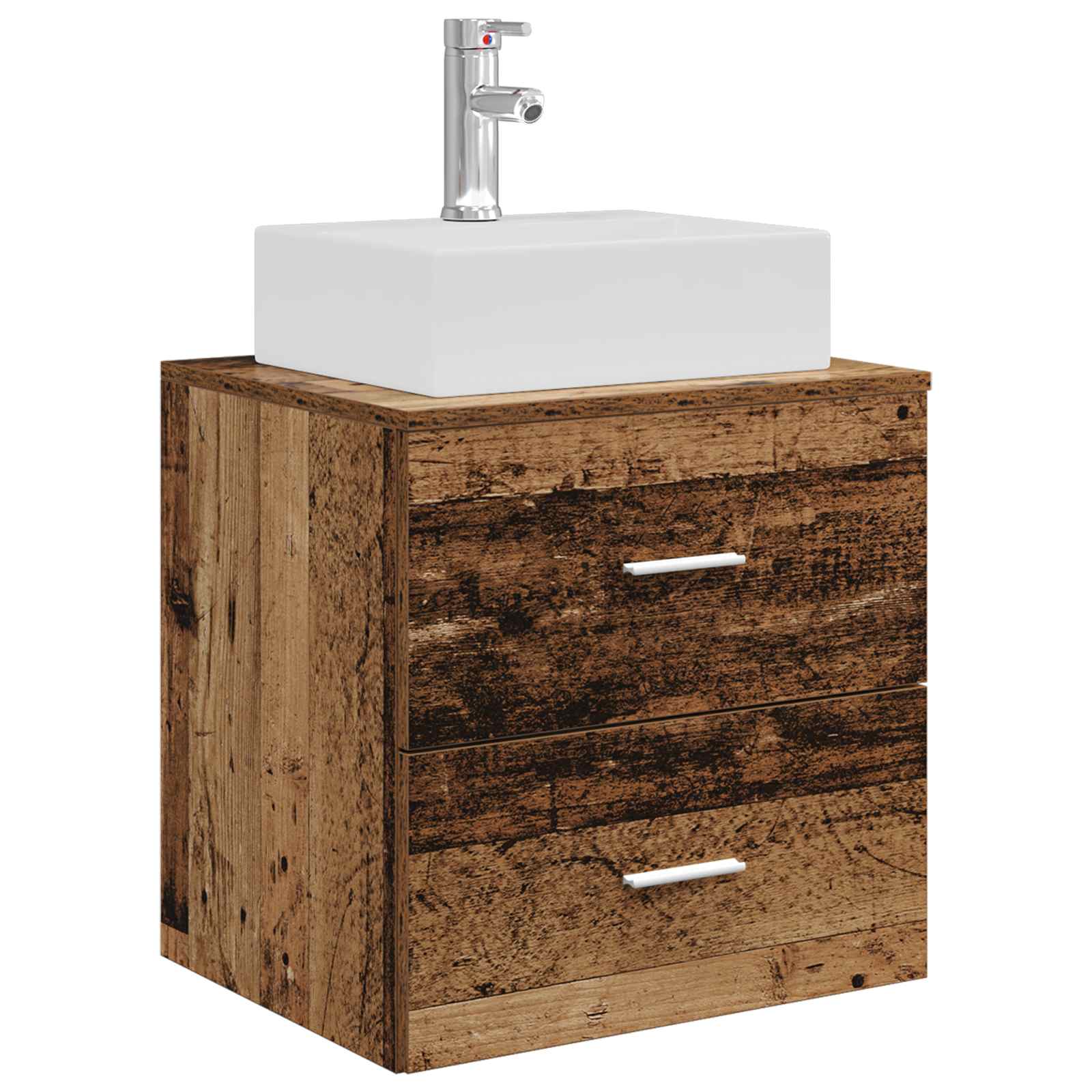 Set ormarića za kupaonicu 3 kom. Staro drvo 49,5 x 41 x 62,5 cm