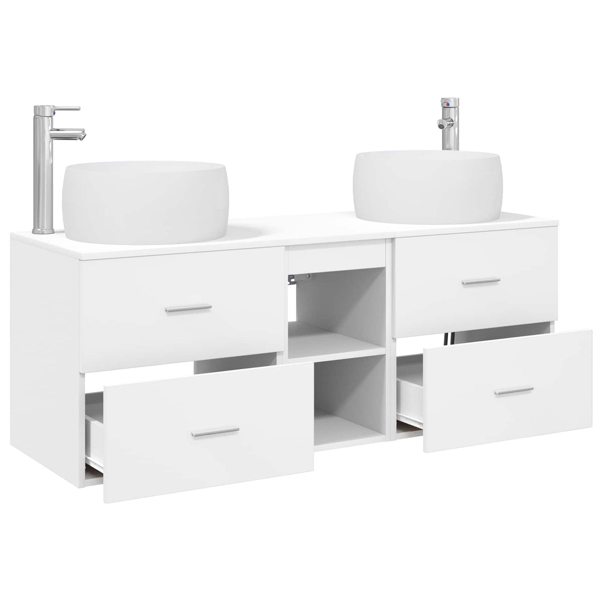 Set namještaja za kupaonicu 3 kom. Bijela 49,5 x 44,5 x 66 cm
