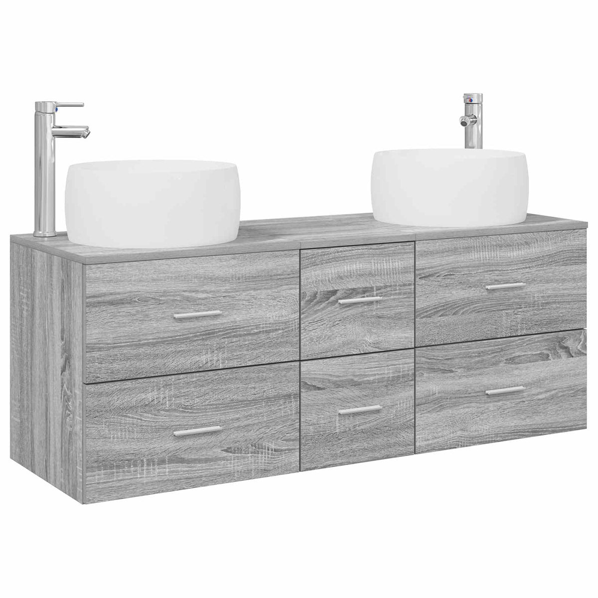 Set namještaja za kupaonicu 3 kom. Siva Sonoma 49.5 x 44.5 x 66 cm