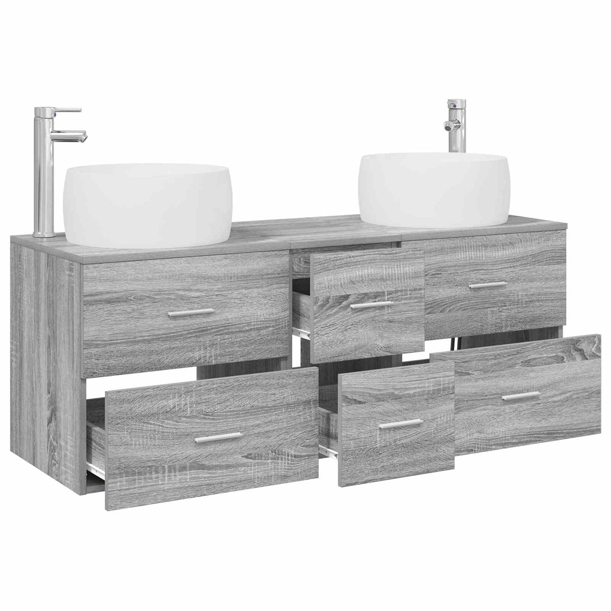 Set namještaja za kupaonicu 3 kom. Siva Sonoma 49.5 x 44.5 x 66 cm