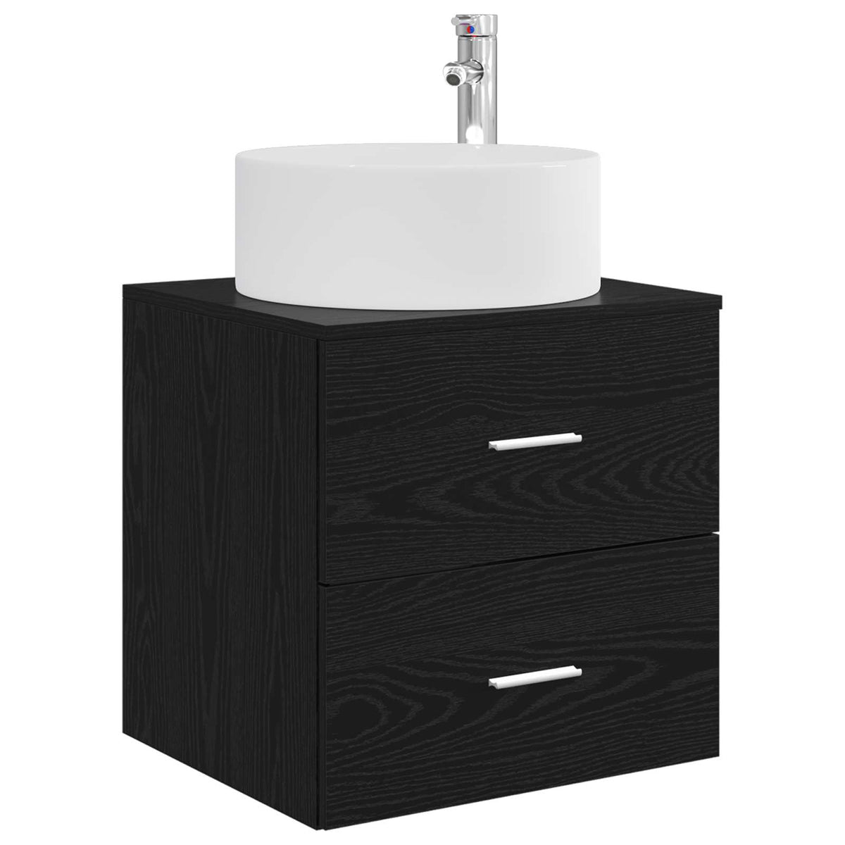 Set namještaja za kupaonicu 3 kom. Crna 49,5 x 44,5 x 65,5 cm
