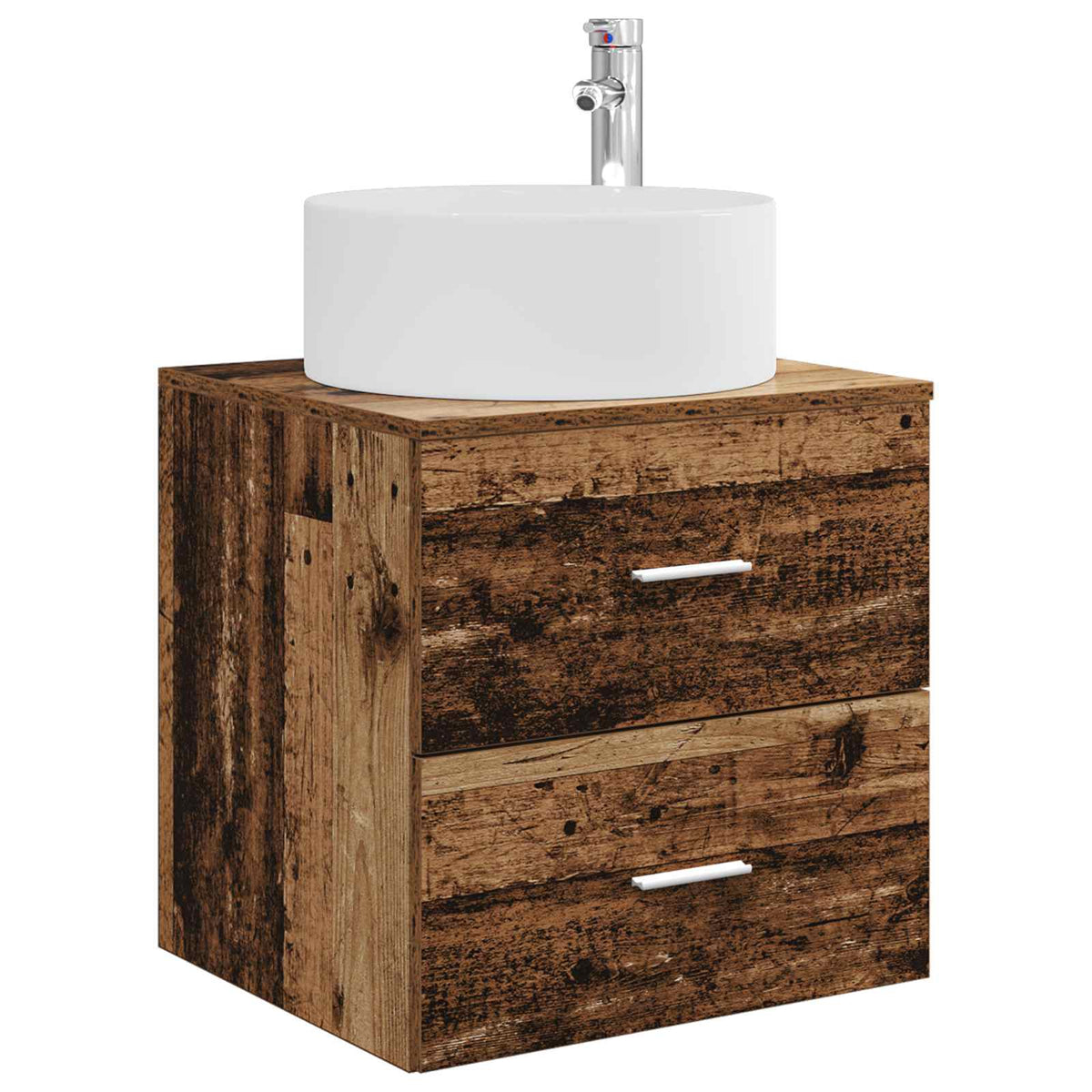 Set namještaja za kupaonicu 3 kom. Staro drvo Smeđa 49.5 x 44.5 x 65.5 cm