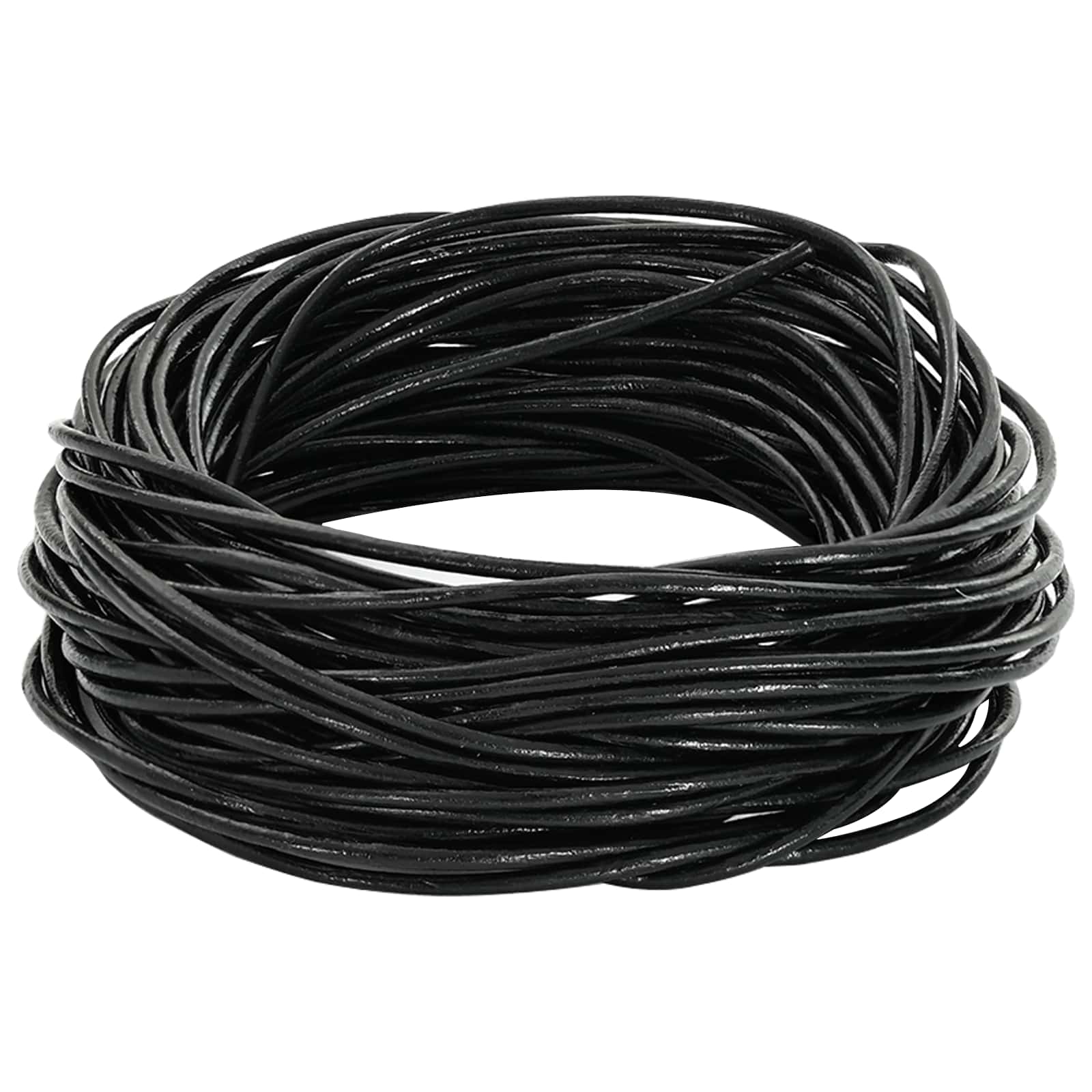 Kožni konop Crna Ø1 mm x 5 m Koža