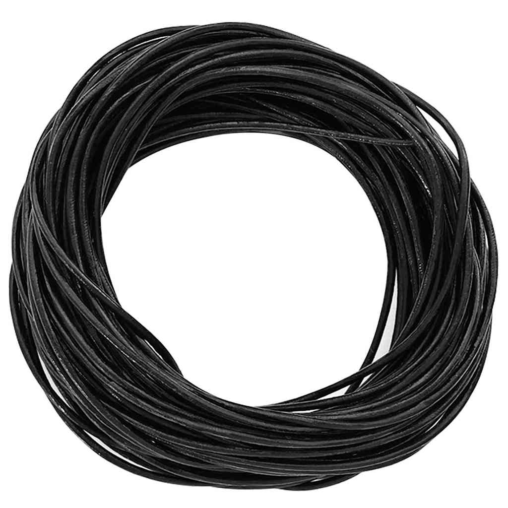 Kožni konop Crna Ø2 mm x 5 m Koža