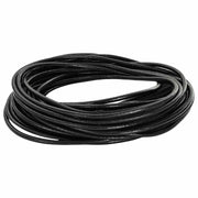 Kožni konop Crna Ø2,5 mm x 5 m Koža